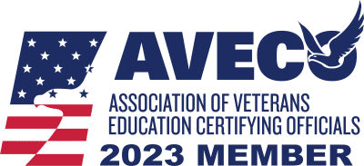 Association of Veterans Education Certifying Officials (AVECO) 2023 membership logo