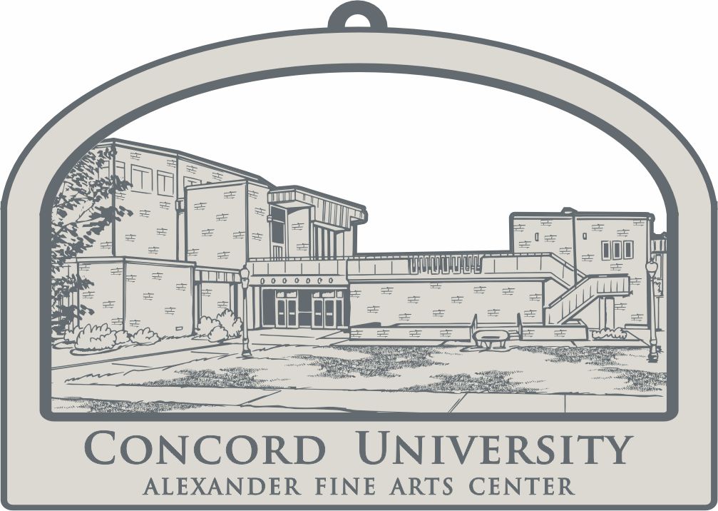 2023 CUAA Ornament depicting the Alexander Fine Arts Center