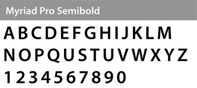 Myriad Pro Semibold