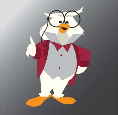 The CACD owl mascot