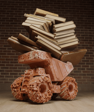 Earthenware Clay Dumptruck by Jamey Biggs