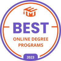 Edumed Best Online Degree Programs 2023 ranking badge