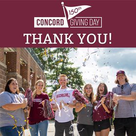 Thank you for giving to Concord University during our giving day!