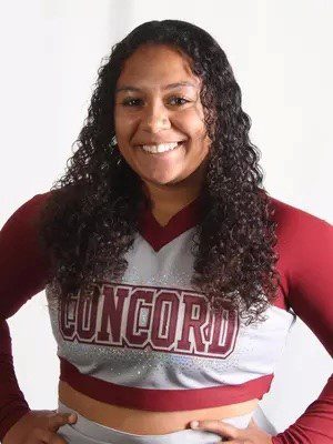 A photo of Concord University cheerleader and psychology major Kaleen Fisher