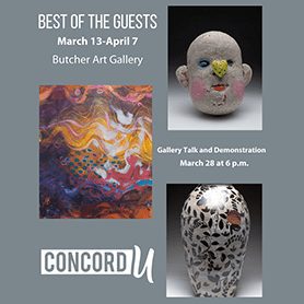 bestoftheguests-square Best of the Guests March 13 - April 7 in the Butcher Art Gallery. There will be a Gallery Talk and Demonstration on March 28 at 6pm