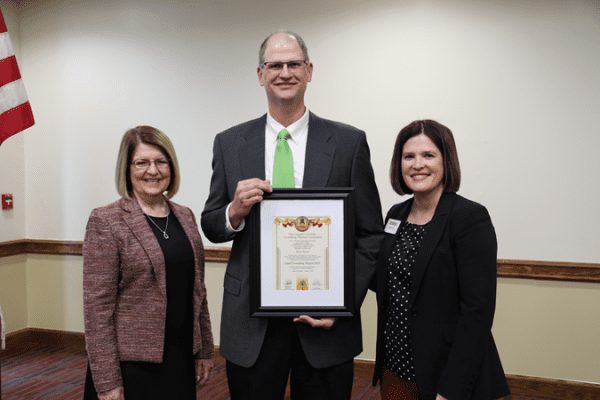 Dr. Kendra Boggess, Rusty Sarver, and Sarah Turner