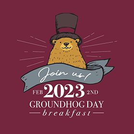 Join us for Concord University's groundhog day breakfast on February 2, 2023!