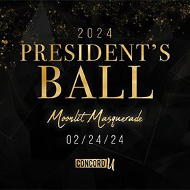 Join us for Concord University's 6th annual President's Ball on February 24, 2024. The theme is "Moonlit Masquerade"