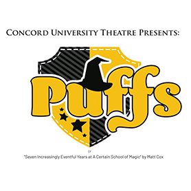 puffs-square Concord University Theatre Presents: Puffs or Seven Increasingly Eventful Years at A Certain School of Magic by Matt Cox