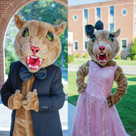 roar-and-purr Our school mascot, Roar, and Purr