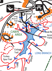 Pipestem hiking trail map