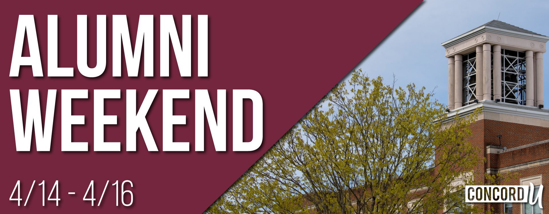 Join us for Alumni Weekend April 14 - 16!