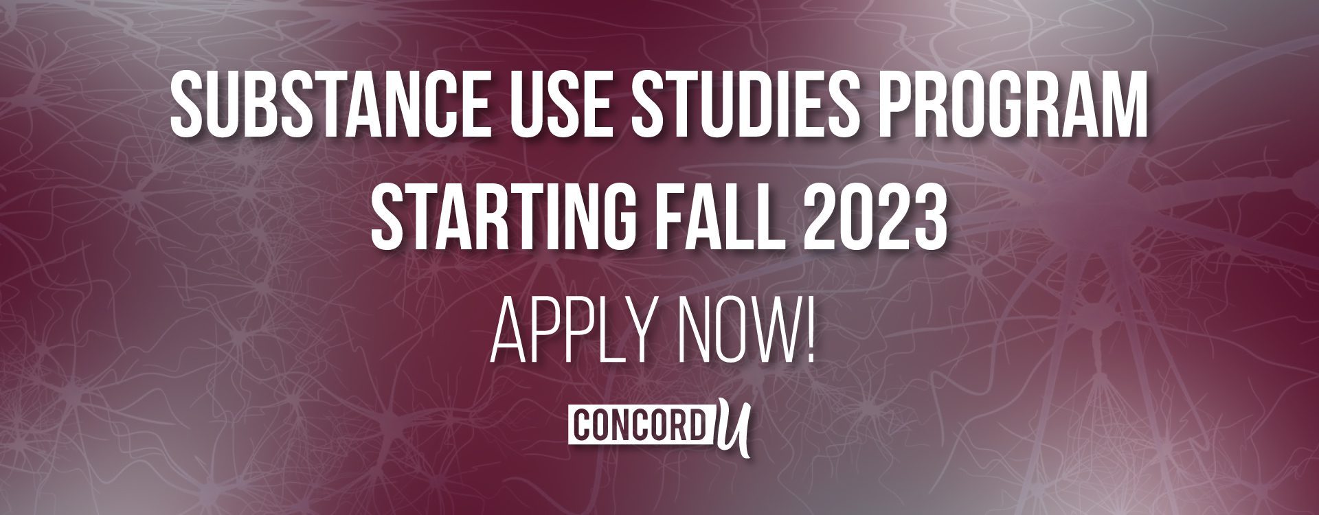 Concord University's substance use studies program is starting Fall 2023 - Apply now!