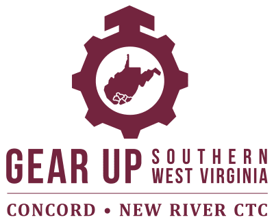 GEAR UP Southern West Virginia Concord New River CTC Logo