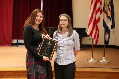 Victoria Sowder and Dr. Michelle Gompf