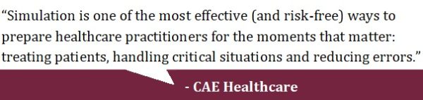 A quote from CAE Healthcare that reads 