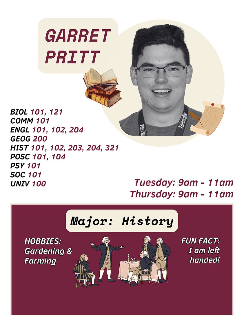 Tutor & History major Garret Pritt