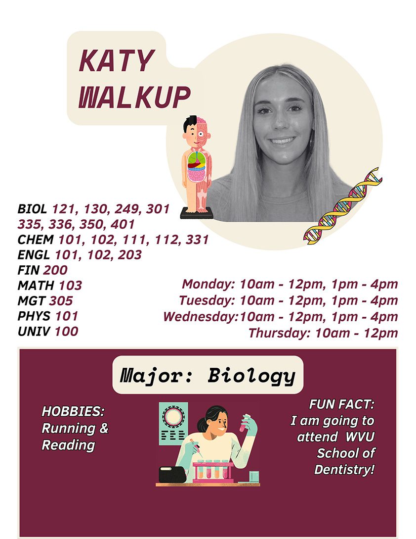 Tutor & Biology major Katy Walkup